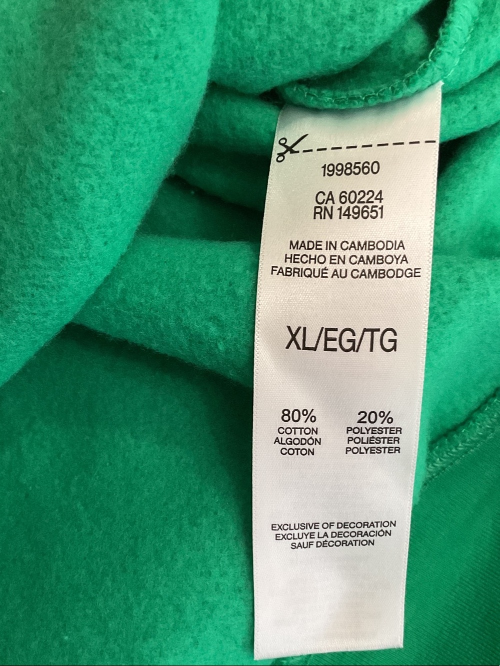 Esprit Green Crewneck Sweatshirt with White Logo - Picture 5 of 5